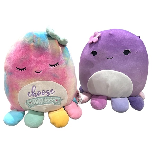 Squishmallows Toys Squishmallows Octopus Bundle Violet And Opal 8